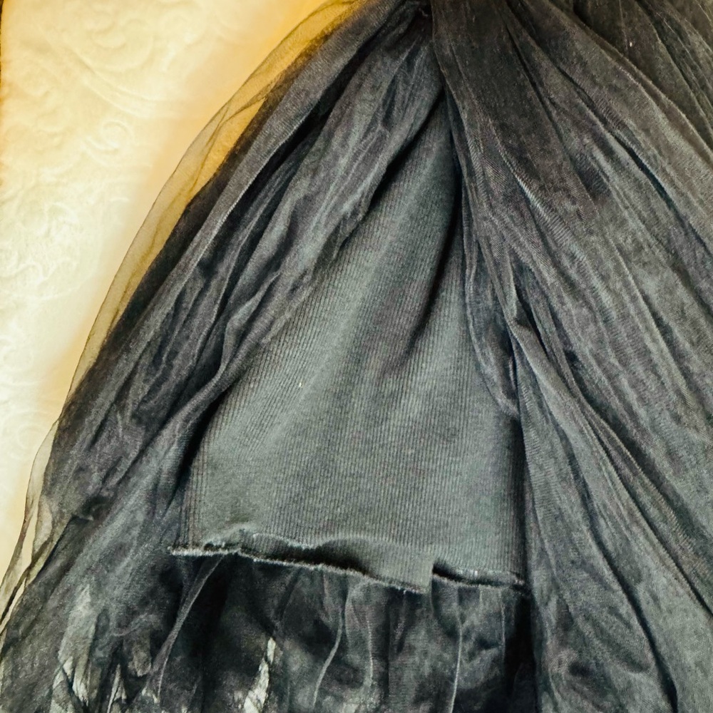 Girls 3T Black Tulle Dress with Cotton Tank Dress Underneath - Picture 6 of 7